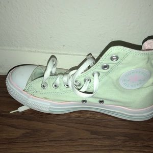 Pink and Green Converse